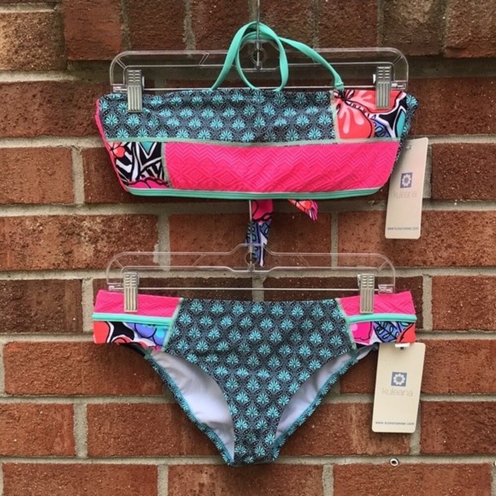 Kuleana Floral Bikini Set sz Large NWT